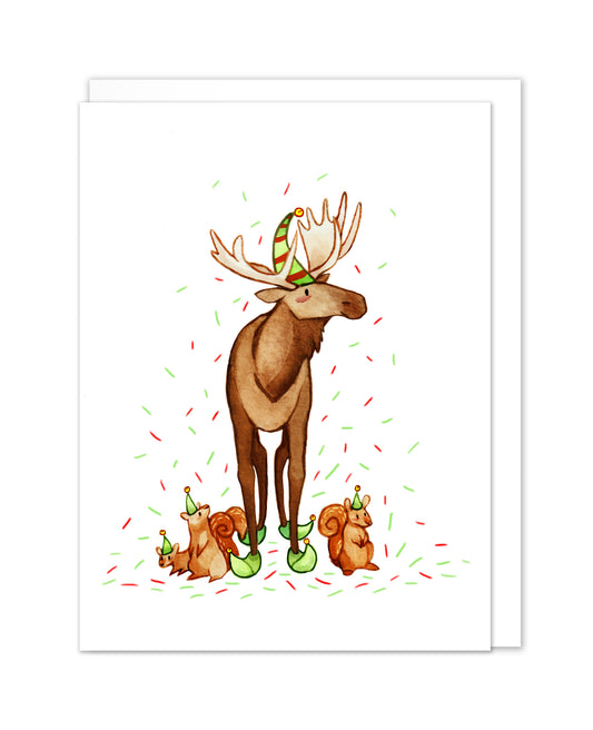 Elf Moose Card