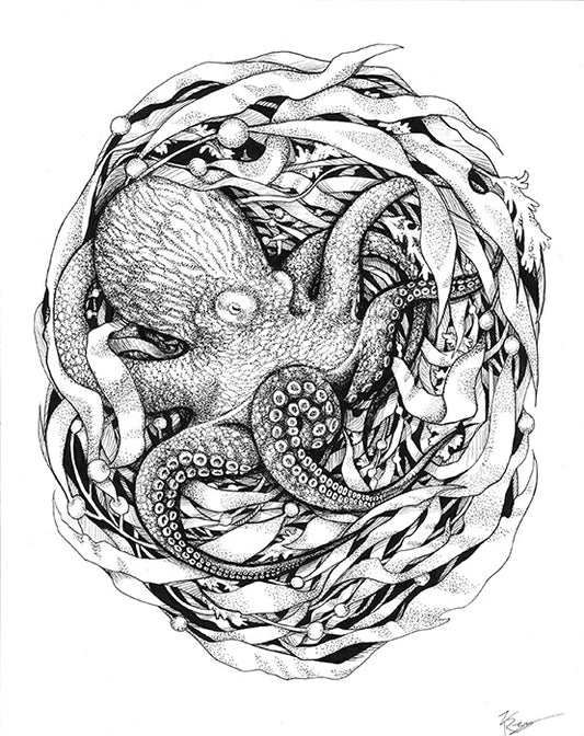 Nesting Series Octopus - Signed Giclée Print