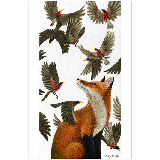 Feathers & Fur III - Fox - Matte Print