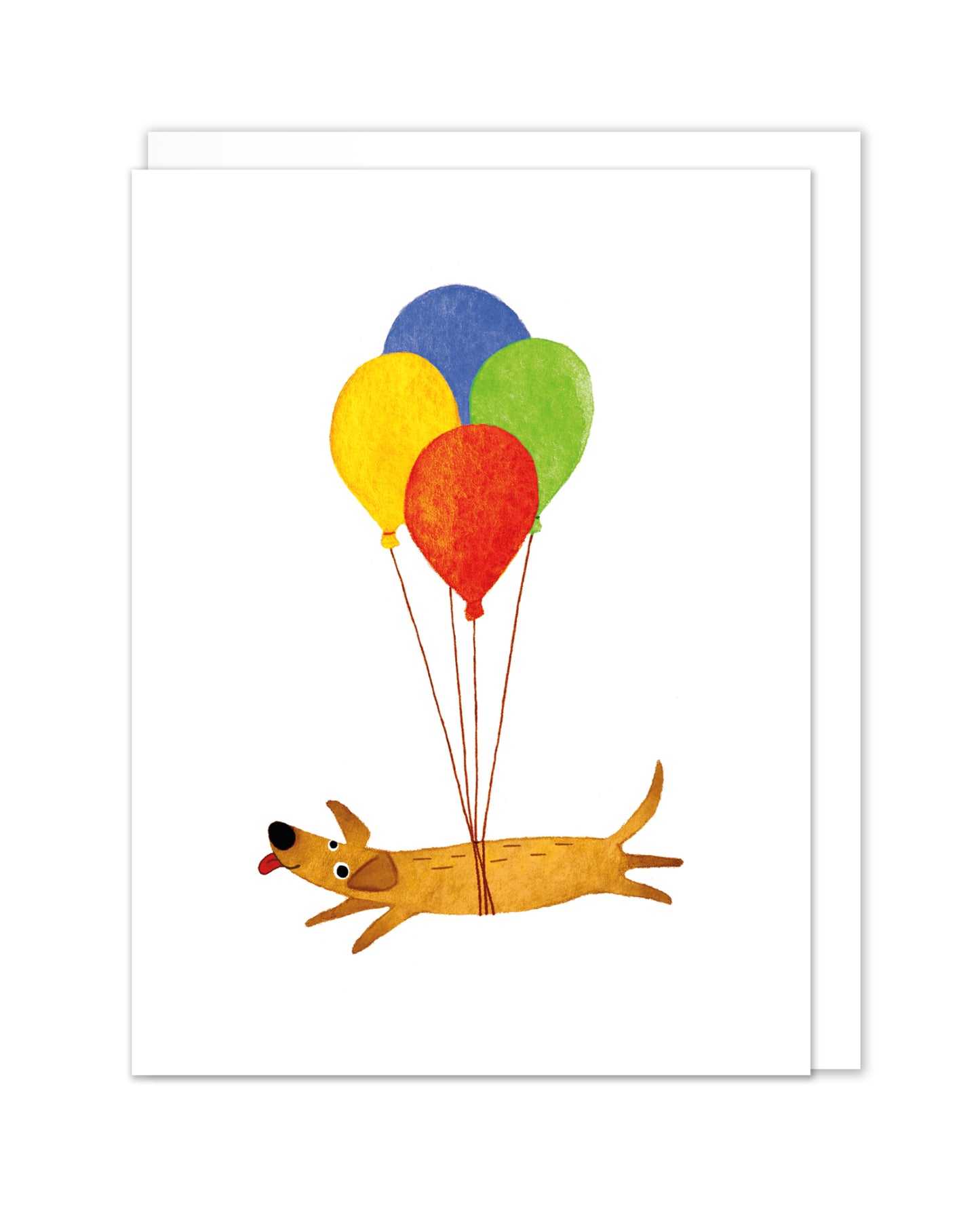 Wiener Dog Balloon Card