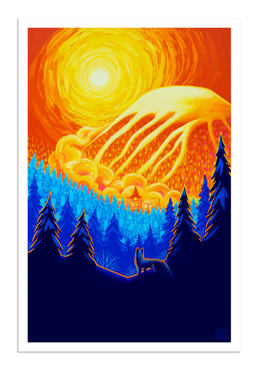 Dreams Aglow - Sun Peaks 60th Anniversary 12x18 Print - unsigned