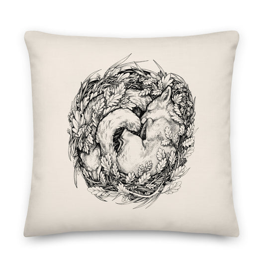 Nesting Series Pillow - Foxes