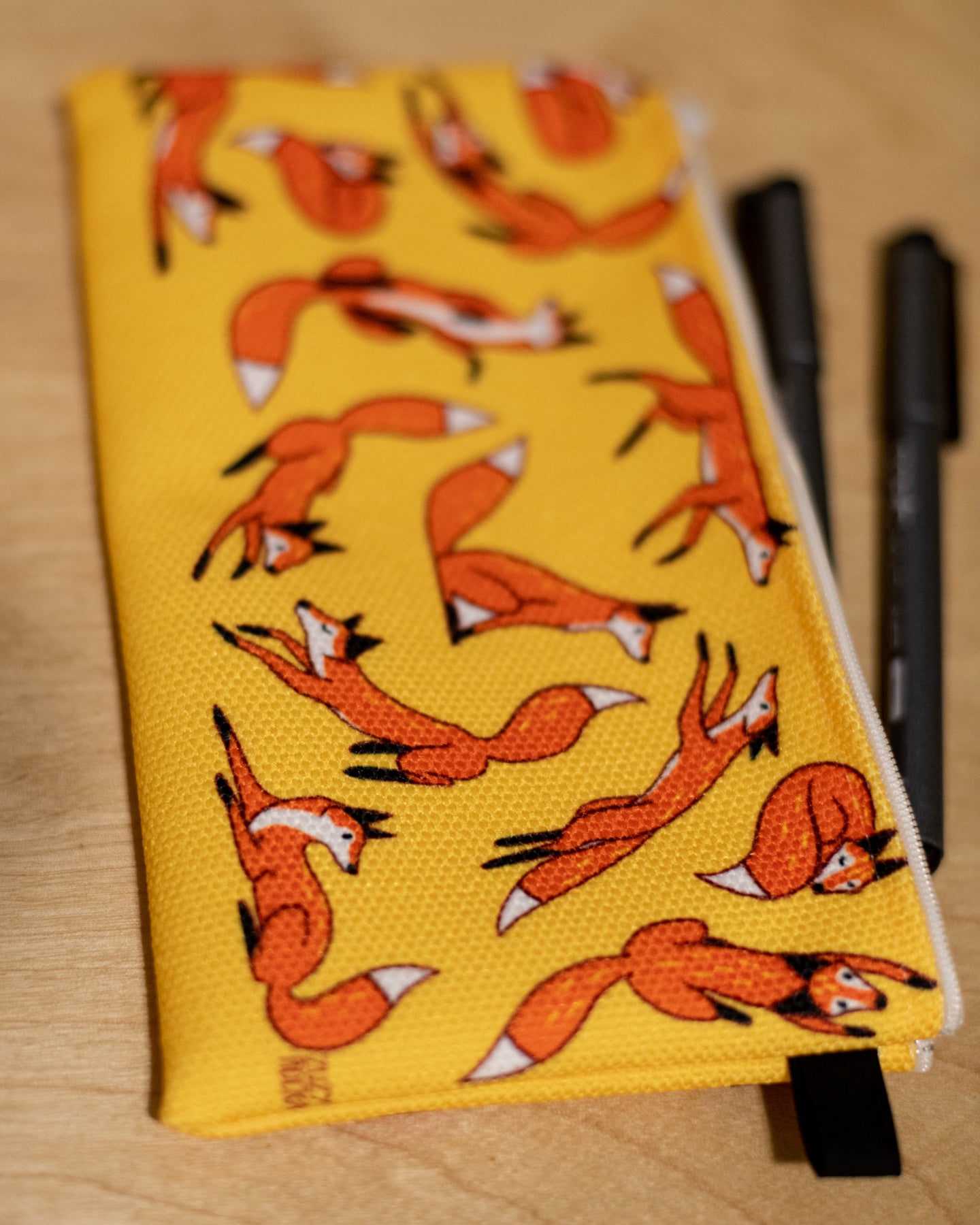 Foxes a Plenty Pencil Case - in studio
