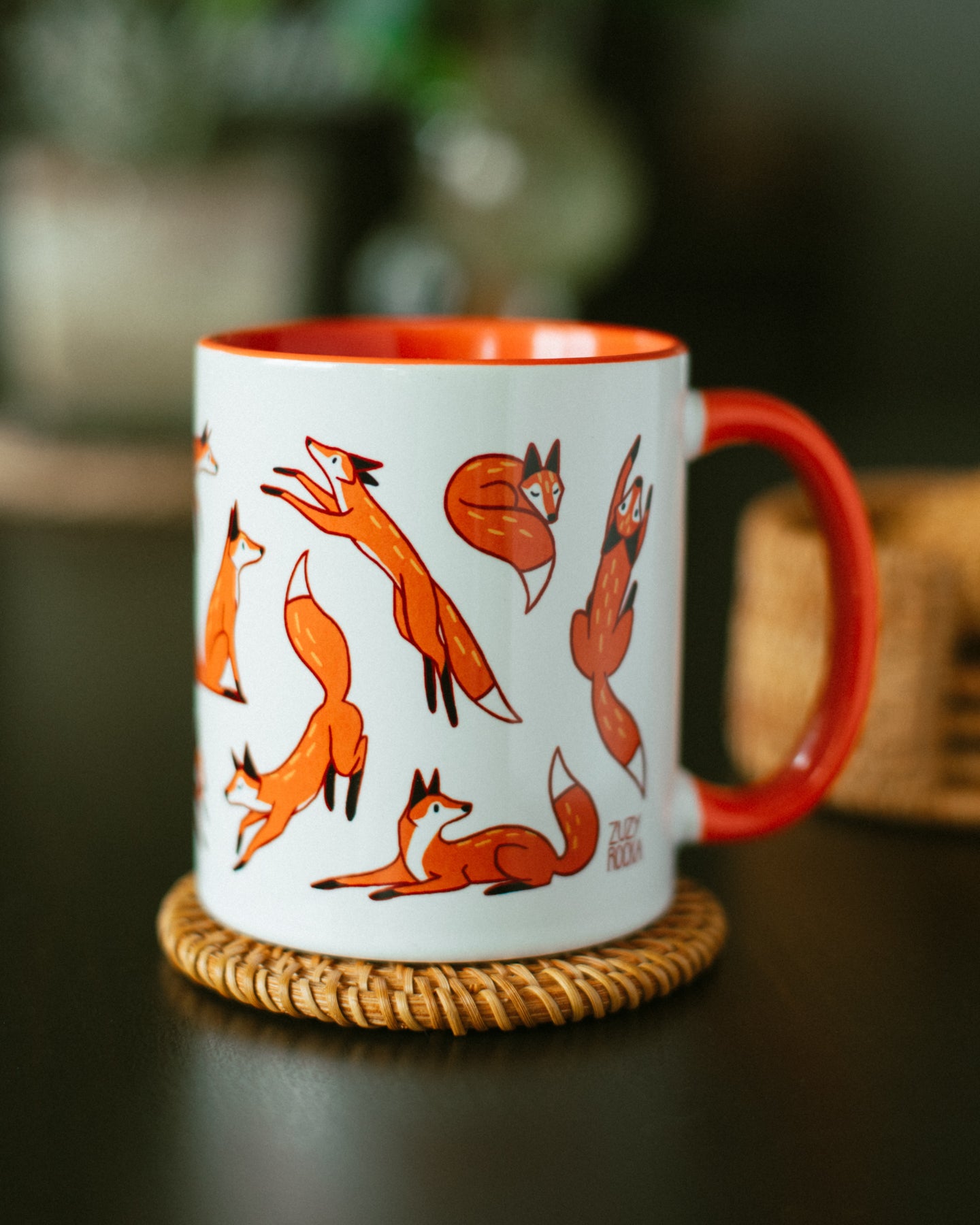 Foxes a Plenty Mug - in studio