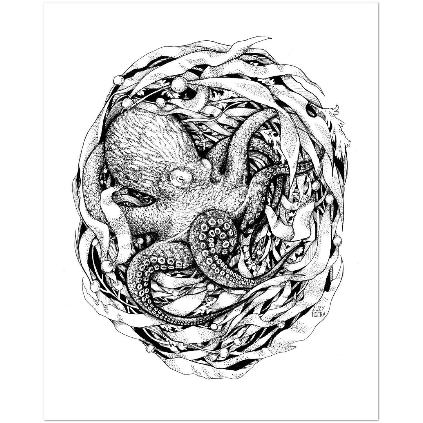 Nesting Series - Octopus - Matte Print