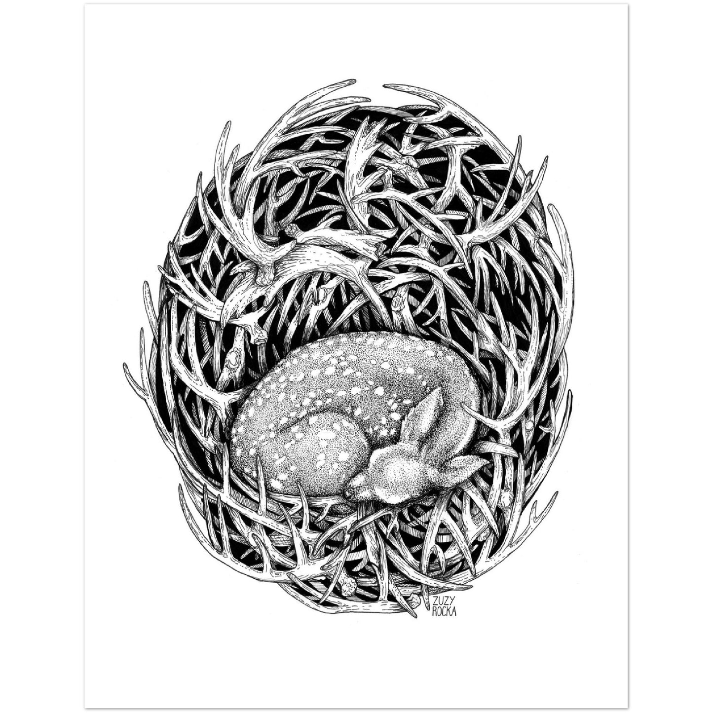 Nesting Series - Fawn - Matte Print