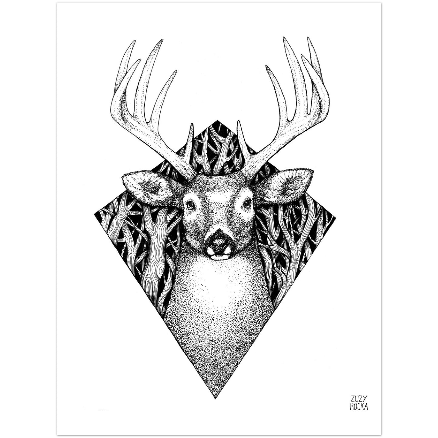 The Stag - Matte Print