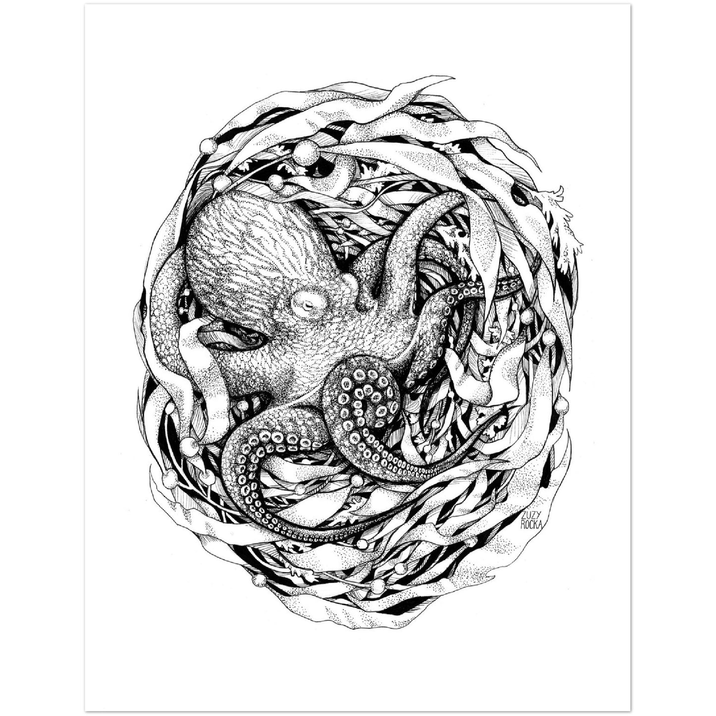 Nesting Series - Octopus - Matte Print
