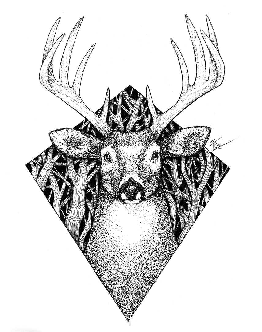 The Stag - Signed Giclée Print